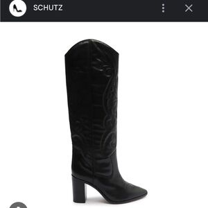 SCHUTZ MARYANA BLOCK BOOT - West in Black
